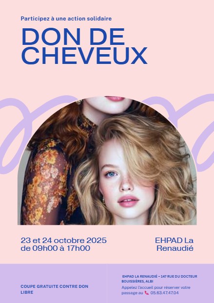 Don de cheveux au profit de l’association Princesse Paloma