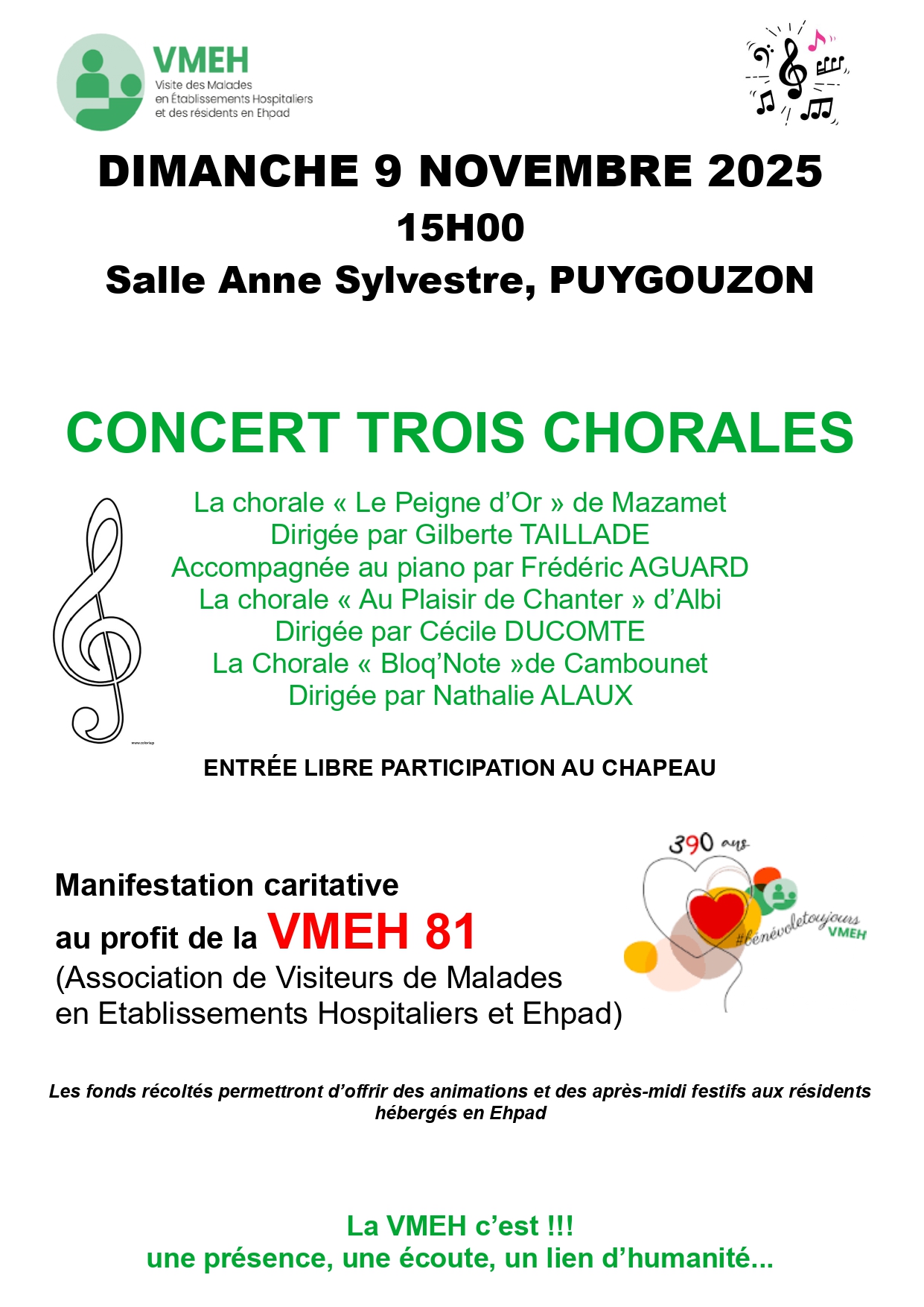 VMEH DIMANCHE 9 NOVEMBRE 2025