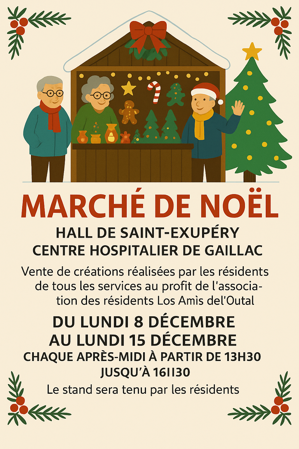 Marché de Noël 2025 - CH Gaillac Ehpad Saint Jean