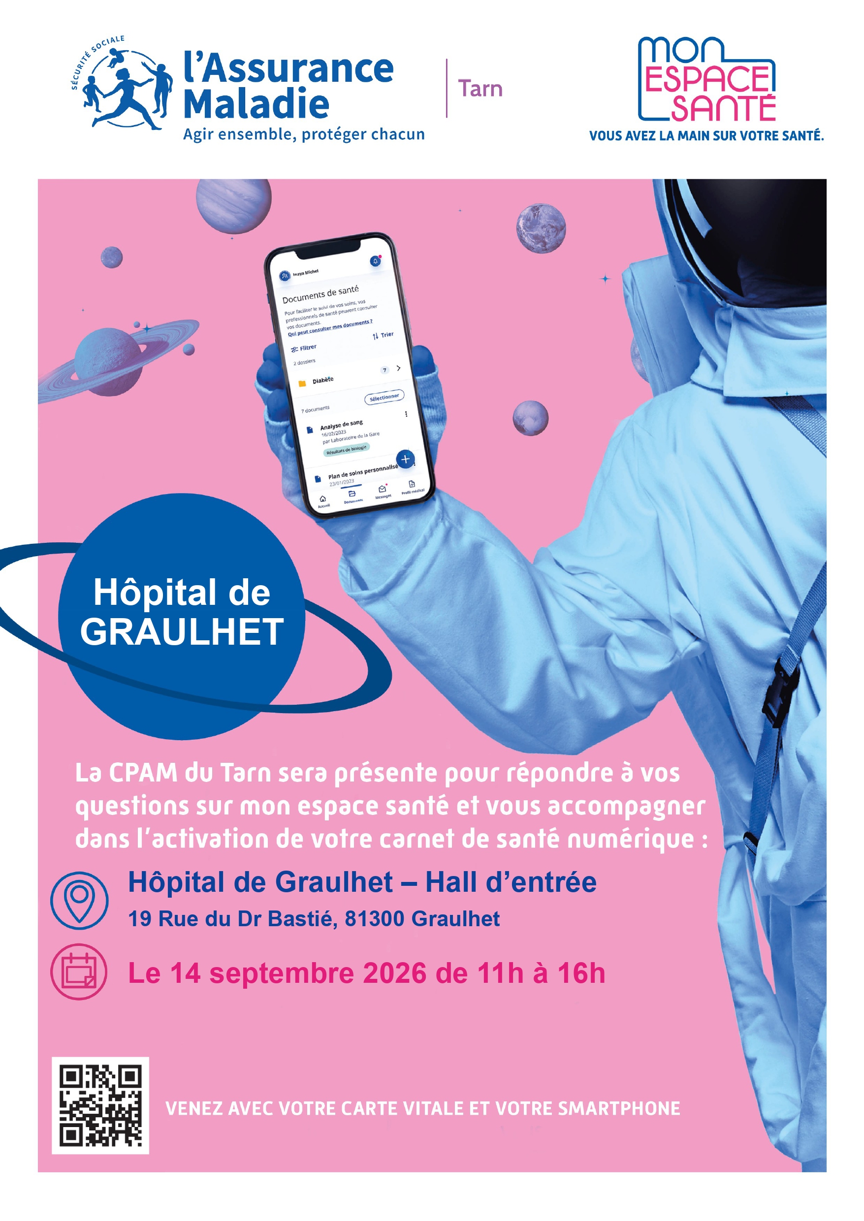 CPAM AU CH GRAULHET LE 14/09/2026