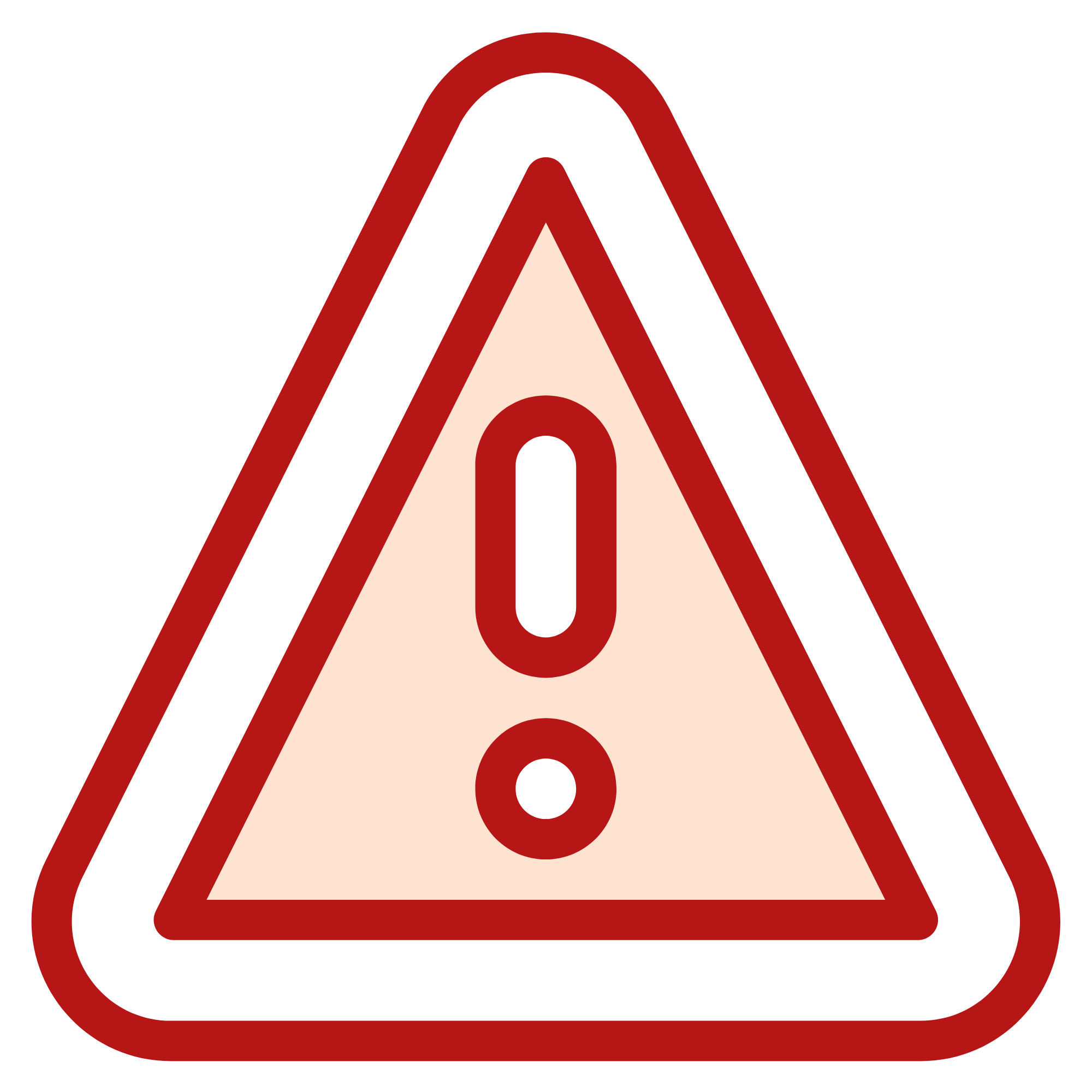 Panneau attention rouge