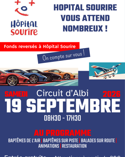 Hôpital sourire Baptême sur piste