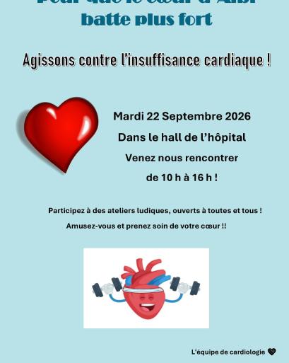 Affiche journée sensibilisation insuffisance cardiaque